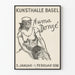 Poster vintage Kunsthalle Basel esposizione Numa Donzé 1936