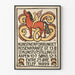 Poster vintage esposizione Kunstnerforbundet con angelo e cavallo