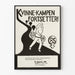Poster femminista vintage Kvinne-Kampen Fortsetter 1983-1985