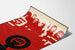 Poster decorativo femminista Kvinnefronten rosso e nero