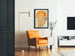 Poster Murale Giapponese – Mano e Stanza su Sfondo Solare Arancione