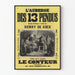 Poster vintage L'Auberge des 13 pendus di Henry de Kock