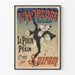 Poster vintage L'Horloge - Il Pekino di Pekino creazione Suiram