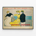 Poster vintage Ostriche Deliziose La Cassa Simon — quadro incorniciato alla parete