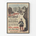 Poster vintage ricostruito Quartiere Henri IV Petit Châtelet Parigi XVI secolo