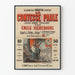Poster vintage La Comtesse Paule - Roman popolare di Émile Richebourg