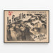 Poster vintage La Feuille di Zo d'Axa, disegni di Steinlen — quadro incorniciato alla parete