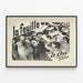 Poster vintage La Feuille di Zo d'Axa e Steinlen — quadro incorniciato alla parete