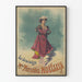 Poster vintage La Gracieuse Mlle Mercédès Noëlita