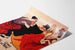 Poster vintage Folies Bergère ballerini e artisti