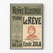 Poster Vintage La Revue Illustrée - Il Sogno di Émile Zola