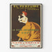 Poster vintage La Rose Jacqueminot Coty profumo elegante