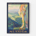 Poster vintage La Vallée de Munster - Chemins de Fer d'Alsace et de Lorraine