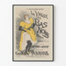Poster vintage La Valse des Bas Noirs in giallo e nero