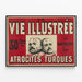 Poster vintage La Vie Illustrée - Atrocità turche in Macedonia — quadro incorniciato alla parete