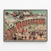Poster vintage La Vie Parisienne scena festosa ed elegante — quadro incorniciato alla parete