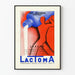 Poster pubblicitario vintage Latte di magnesio Lactoma