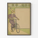 Poster vintage Ciclismo Donna in Passeggiata