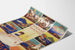 Poster vintage Lamport & Holt Cruises con destinazioni europee e africane