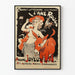 Poster vintage Cabaret Letterario L'Asino Rosso