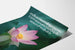 Poster di sensibilizzazione Laos 2010 con fiori di loto