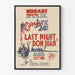 Poster vintage Last Night of Don Juan Teatro Musart