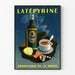 Poster vintage La Tépyrine profilassi dell'influenza