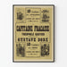 Poster vintage Il Capitano Fracassa di Gustave Doré
