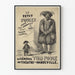 Poster vintage Il Generale Tom Pouce al Teatro del Vaudeville