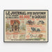 Poster vintage Le Journal Offre Cadeaux aux Abonnés — quadro incorniciato alla parete