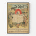 Poster vintage Le Pays giornale e personaggi illustrati
