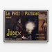 Poster Vintage Le Petit Parisien Judex Roman Ciné Arthur Bernède — quadro incorniciato alla parete
