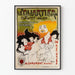 Poster vintage Quartiere cabaret-salone artistico e letterario