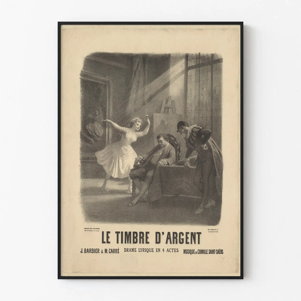 Poster antico Le Timbre d'Argent - Decorazione murale classica