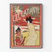 Poster vintage Leclatante lampada a petrolio senza stoppino