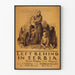 Poster vintage umanitario Left Behind in Serbia