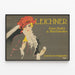 Poster vintage Leichner polvere e profumo — quadro incorniciato alla parete