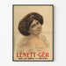 Poster vintage ritratto femminile Lénett-Gêr