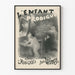 Poster vintage L'Enfant Prodigue - Pantomima in 3 atti di Michel Carré Fils