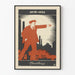 Poster decorativo Lenin 1870-1924 stile costruttivista