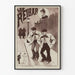 Poster vintage Les Reibar - Decorazione murale illustrativa
