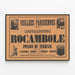 Poster vintage Leveilles parigine - Resurrezione di Rocambole — quadro incorniciato alla parete