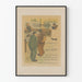 Poster vintage l'Escarmouche decorazione murale illustrata