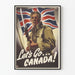 Poster pubblicitario vintage « Andiamo in Canada! »