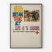 Poster vintage Life is to Laugh per Don du Sang Croce Rossa