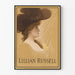 Poster vintage ritratto femminile di Lillian Russell eleganza inizio XX secolo