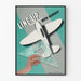 Poster aeronautico vintage Line Up With Runway