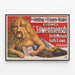 Poster vintage Lionel Löwenmensch, mezzo uomo mezzo leone — quadro incorniciato alla parete