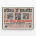 Poster vintage Journal du Dimanche Illustré Les Deux Maîtresses di Charles Mérouvel — quadro incorniciato alla parete