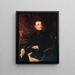 Ritratto di Alphonse de Lamartine 1790-1869 poeta e uomo politico - Lisa de Lamartine — quadro incorniciato alla parete